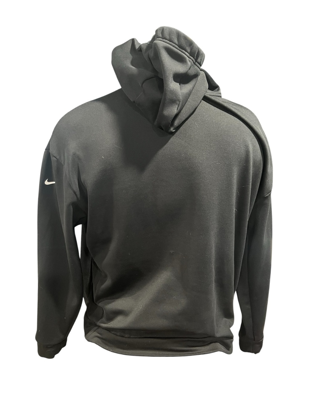 Women’s Nike Therma All Time Ribbon Draw Cord Pullover Hoodie Black Large - Picture 3 of 9